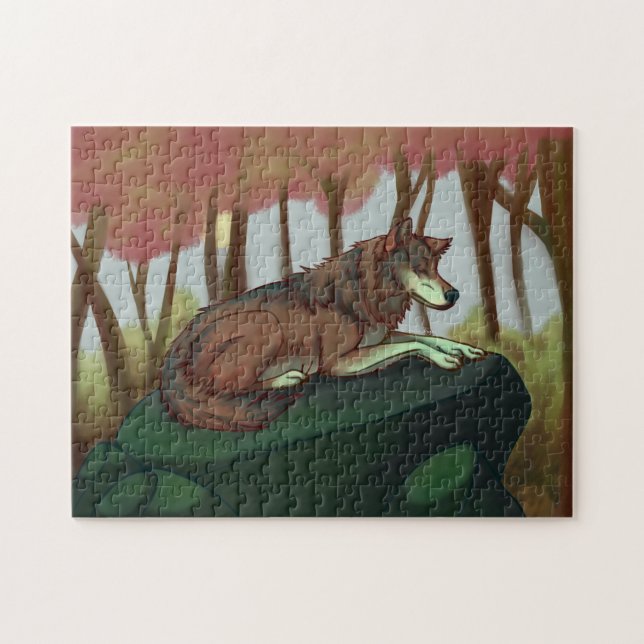 European Wolf Jigsaw Puzzle (Horizontal)