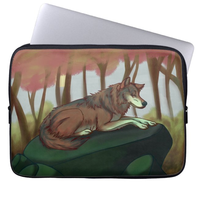European Wolf Laptop Sleeve (Front)