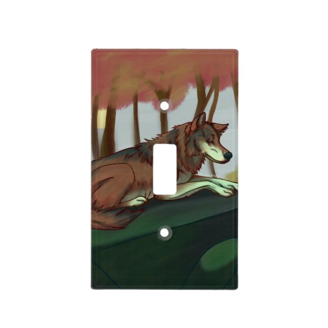 European Wolf Light Switch Cover (Front)