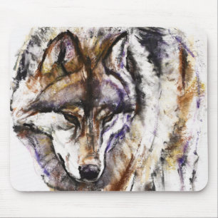 European Wolf Mouse Pad