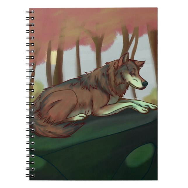 European Wolf Notebook (Front)