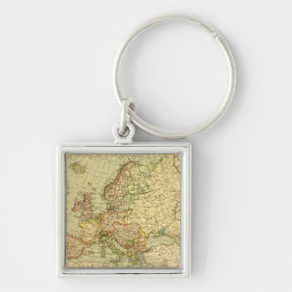 EuropePanoramic MapEurope 3 Keychain