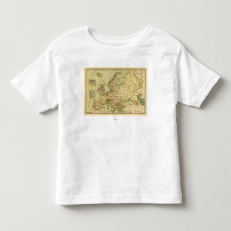 EuropePanoramic MapEurope 3 Toddler T-shirt