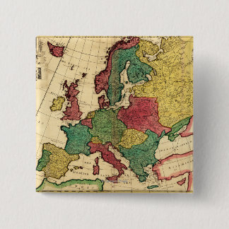EuropePanoramic MapEurope Pinback Button