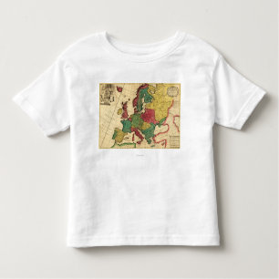 EuropePanoramic MapEurope Toddler T-shirt