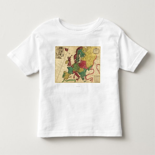 EuropePanoramic MapEurope Toddler T-shirt (Front)