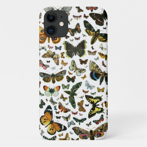 Europes Best_Known Butterflies and Moths Collage iPhone 11 Case