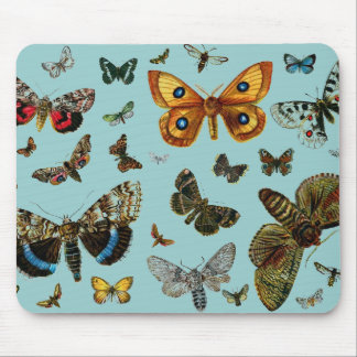 Europe's Best-Known Butterflies and Moths Collage Mouse Pad