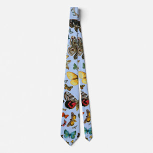 Europe's Best-Known Butterflies and Moths Collage Neck Tie