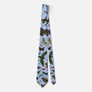 Europe's Best-Known Butterflies and Moths Collage Neck Tie
