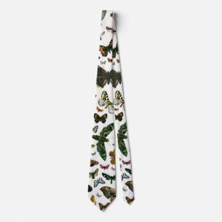Europe's Best-Known Butterflies and Moths Collage Neck Tie