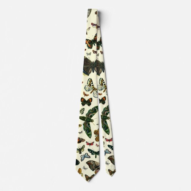 Europe's Best-Known Butterflies and Moths Collage Neck Tie (Front)
