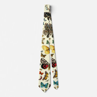 Europe's Best-Known Butterflies and Moths Collage Neck Tie