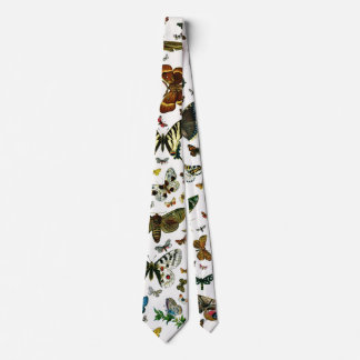 Europe's Best-Known Butterflies and Moths Collage Neck Tie