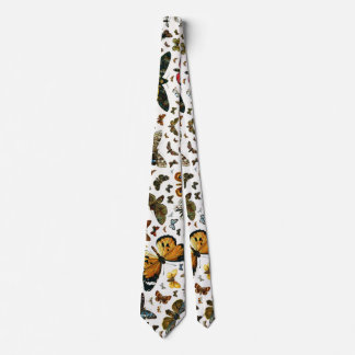 Europe's Best-Known Butterflies and Moths Collage Neck Tie