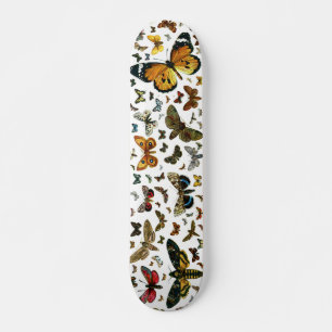 Europe's Best-Known Butterflies and Moths Collage Skateboard Deck