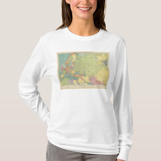 Europe's overland, sea communications T-Shirt (Front)