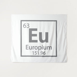 Europium - Europe Science Periodic Table design Tapestry