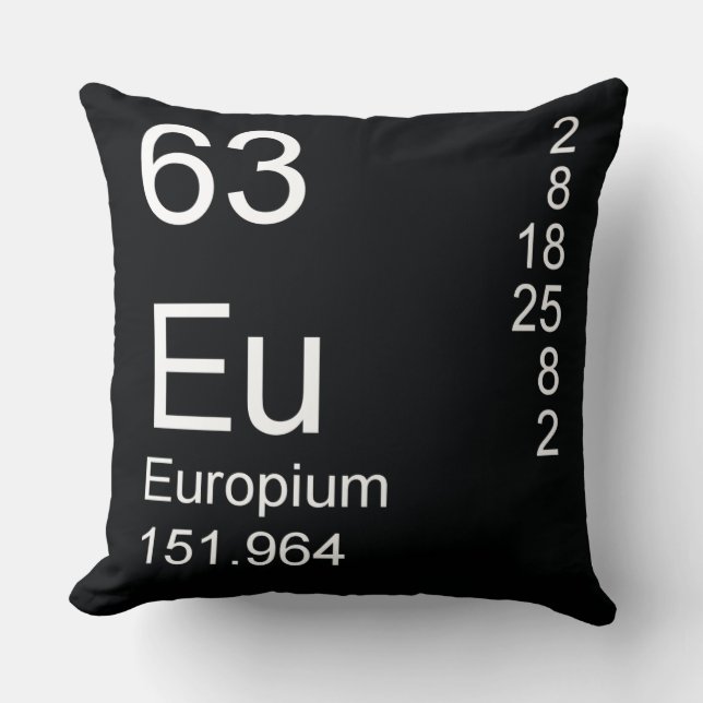 Europium Throw Pillow (Front)