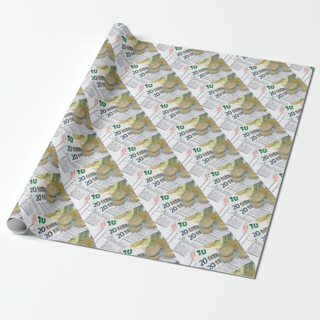 Euros Wrapping Paper (Unrolled)