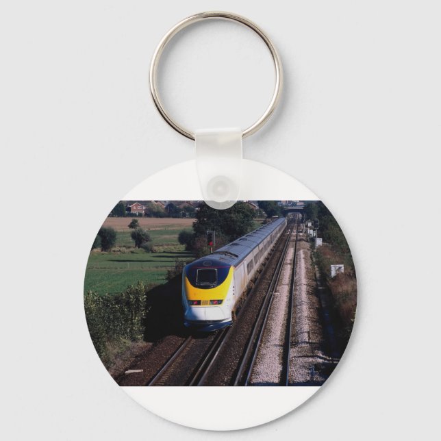 Eurostar passenger train keychain (Front)