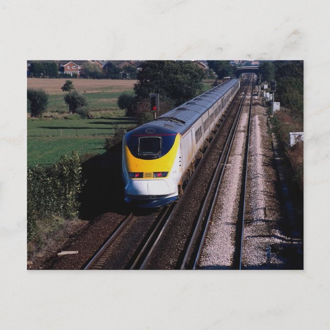 Eurostar passenger train postcard (Front)