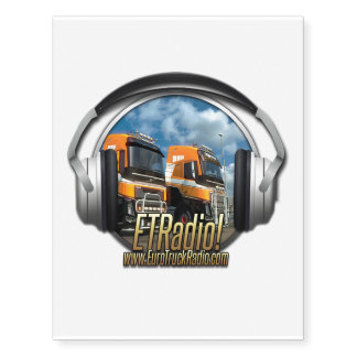 EuroTruck Radio Temporary Tattoos