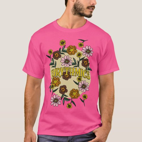 Eurythmics Name Personalized Flower Retro Floral 8 T_Shirt