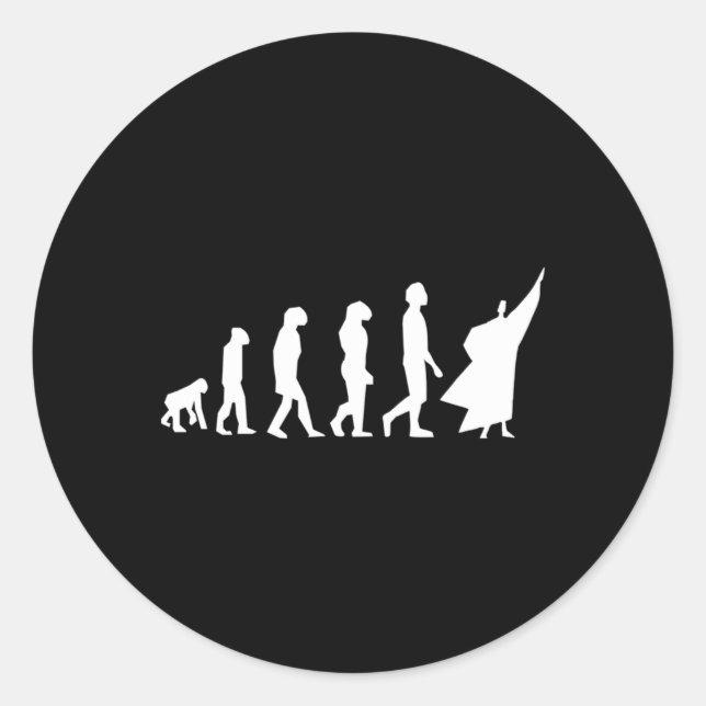 Eurythmie Evolutiuon Name Dancing Waldorf Classic Round Sticker (Front)