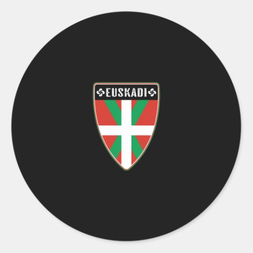 Euskadi Basque Country Classic Round Sticker