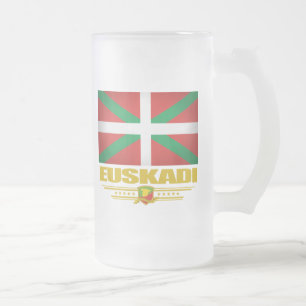 Euskadi (Basque Country) Frosted Glass Beer Mug
