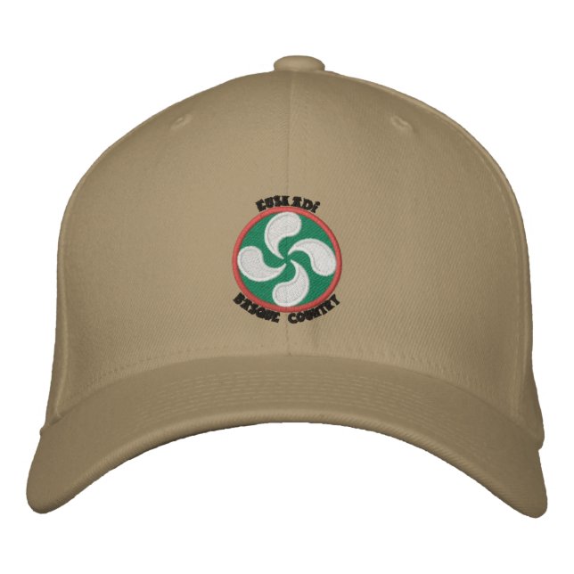 Euskadi - Basque Country - Lauburu Embroidered Baseball Hat (Front)