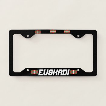 Euskadi (basque) Country License Plate Frame by Azorean at Zazzle