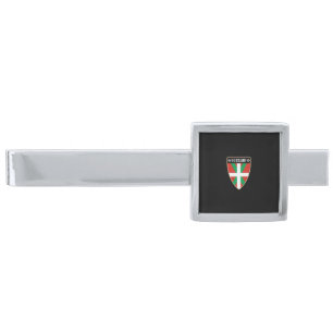 Euskadi Basque Country Silver Finish Tie Bar