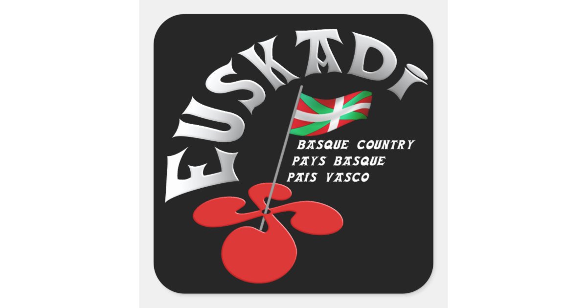 Euskadi Basque Country Square Sticker | Zazzle