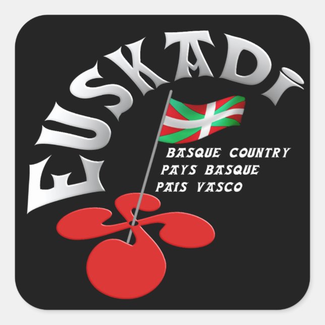 Euskadi Basque Country Square Sticker (Front)