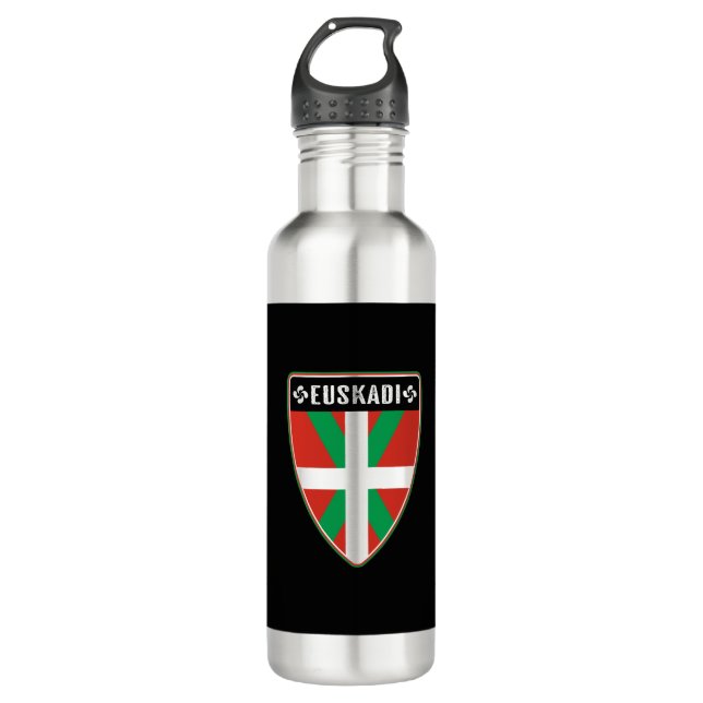 Euskadi Basque Country Stainless Steel Water Bottle (Front)