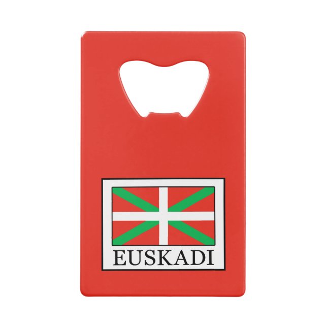 Euskadi Credit Card Bottle Opener (Front)
