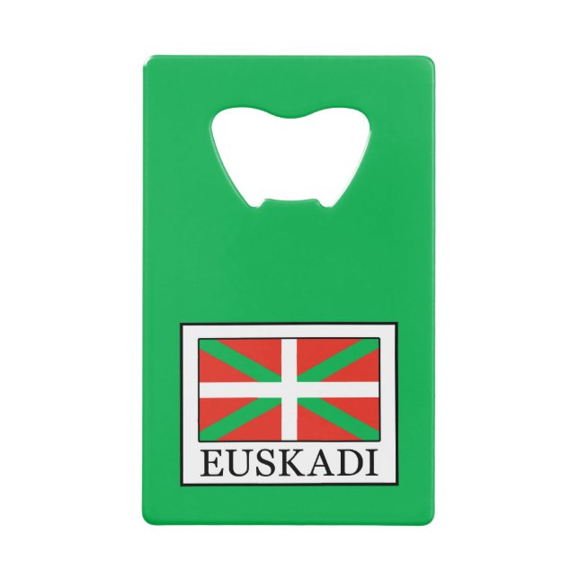 Euskadi Credit Card Bottle Opener (Front)