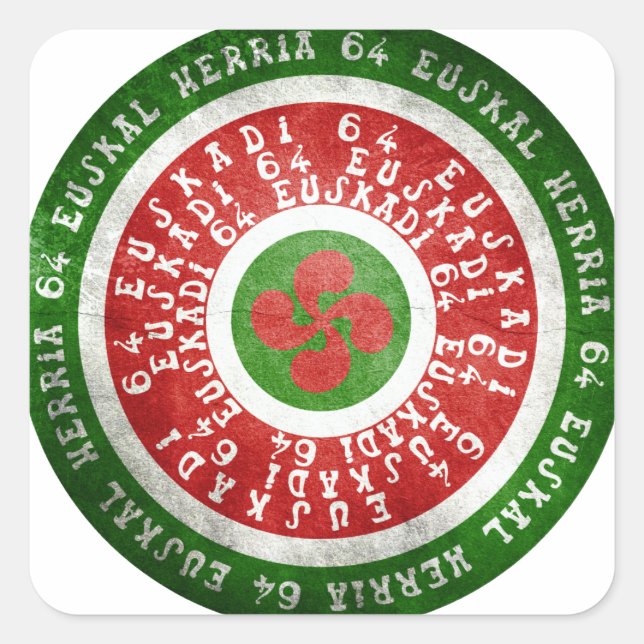 Euskadi Euskal Herria Square Sticker (Front)