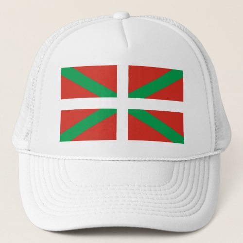 Euskadi Flag _ Basque Country _ Ikurri Trucker Hat