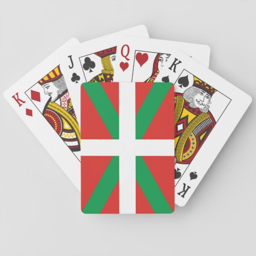 Euskadi Flag Poker Cards