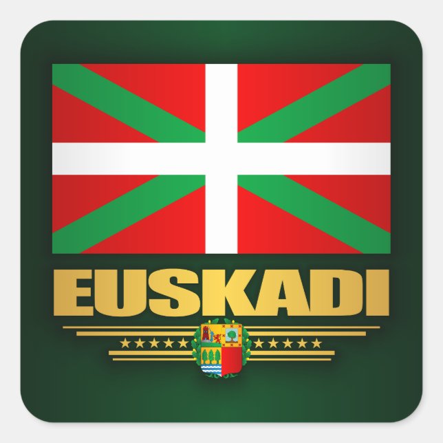 Euskadi Flag Square Sticker (Front)
