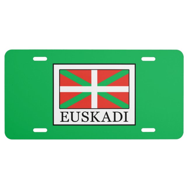 Euskadi License Plate (Front)