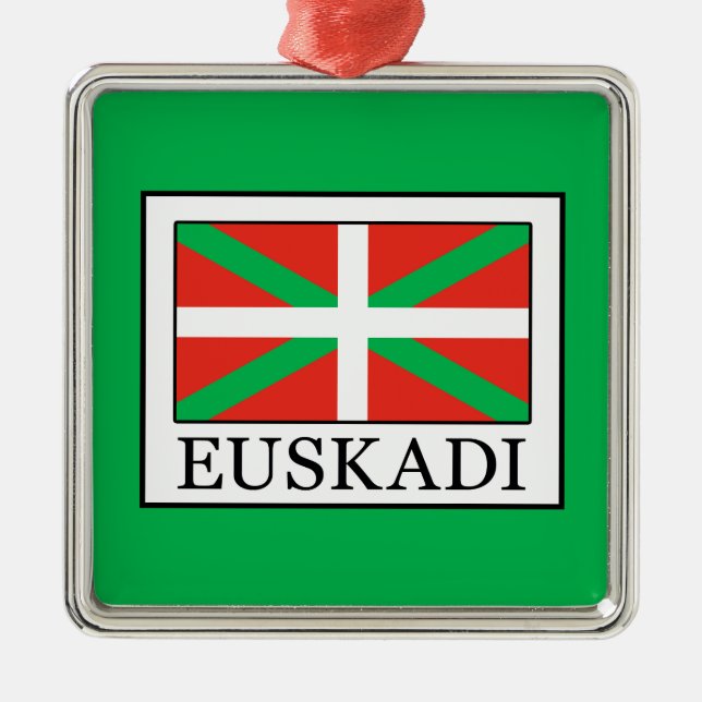 Euskadi Metal Ornament (Front)