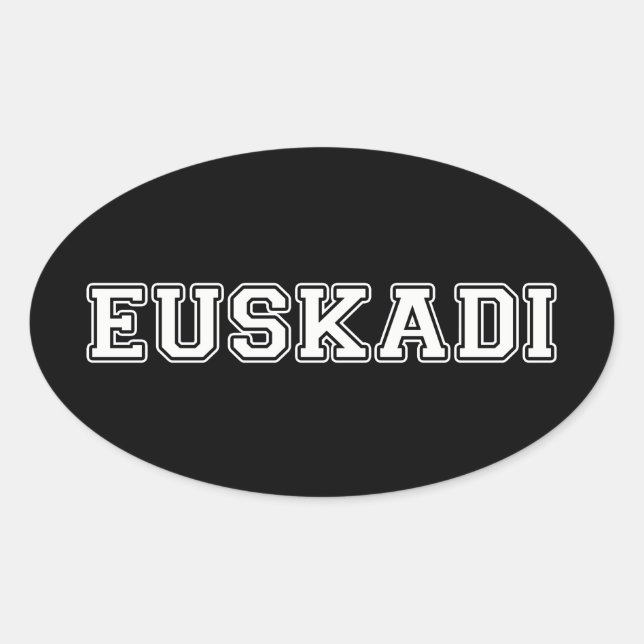 Euskadi Oval Sticker (Front)