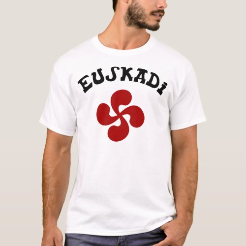 Euskadi Red Basque Cross T_Shirt