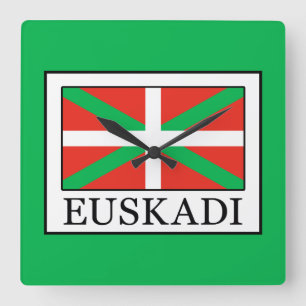 Euskadi Square Wall Clock