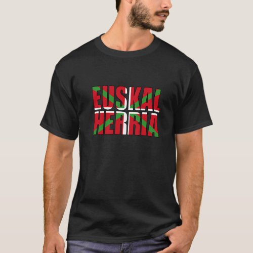 Euskal Herria forms the Basque flag Ikurria T_Shirt