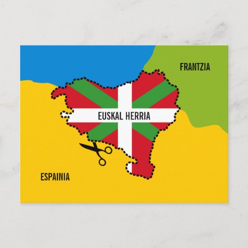 Euskal Herria Ikurria eta euskal independentzia Postcard